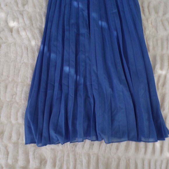 NWT Sezane blue Feminine Midi Dress 36 - Picture 3 of 8